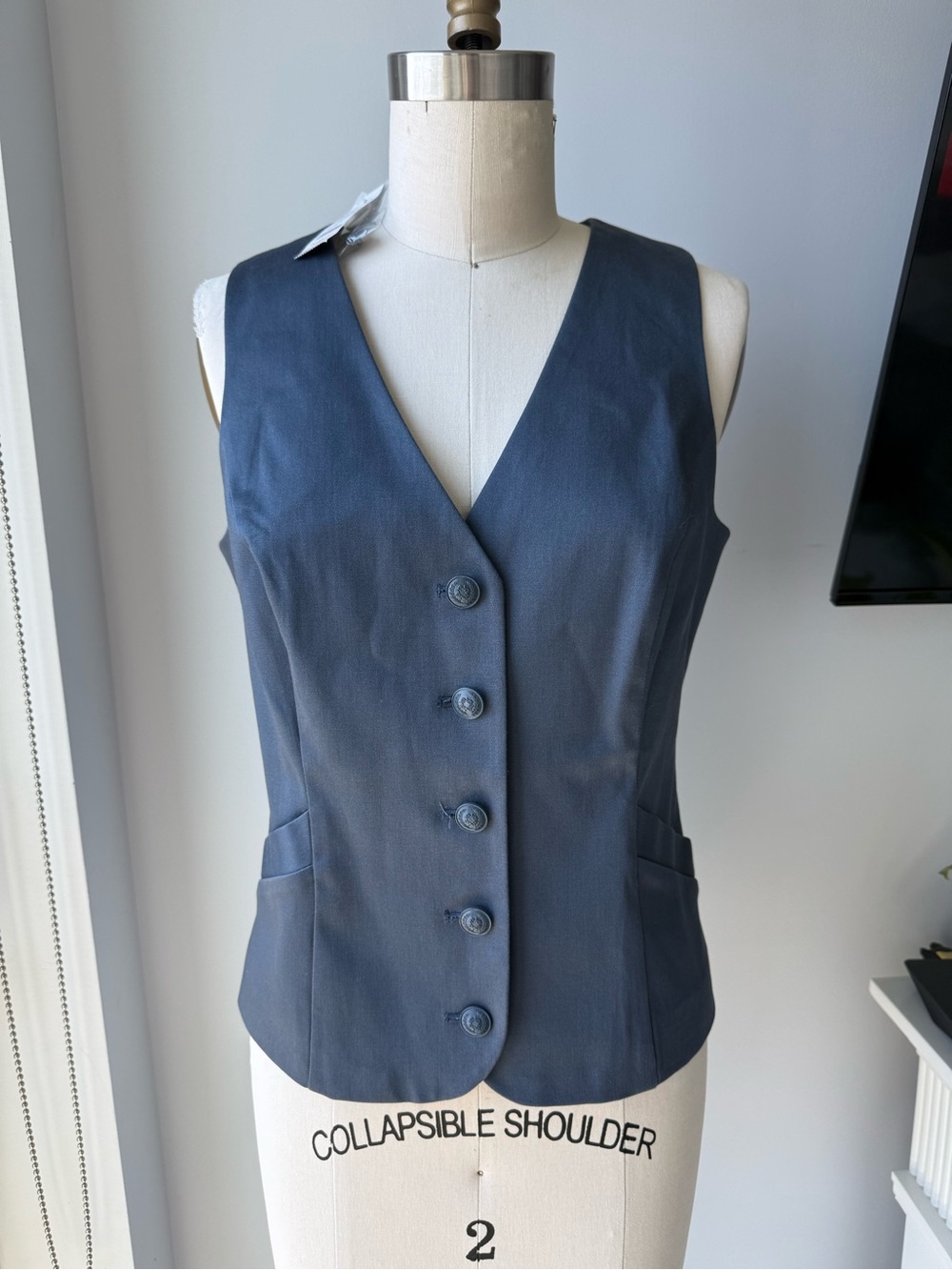 White House Black Market Sateen Vest Top